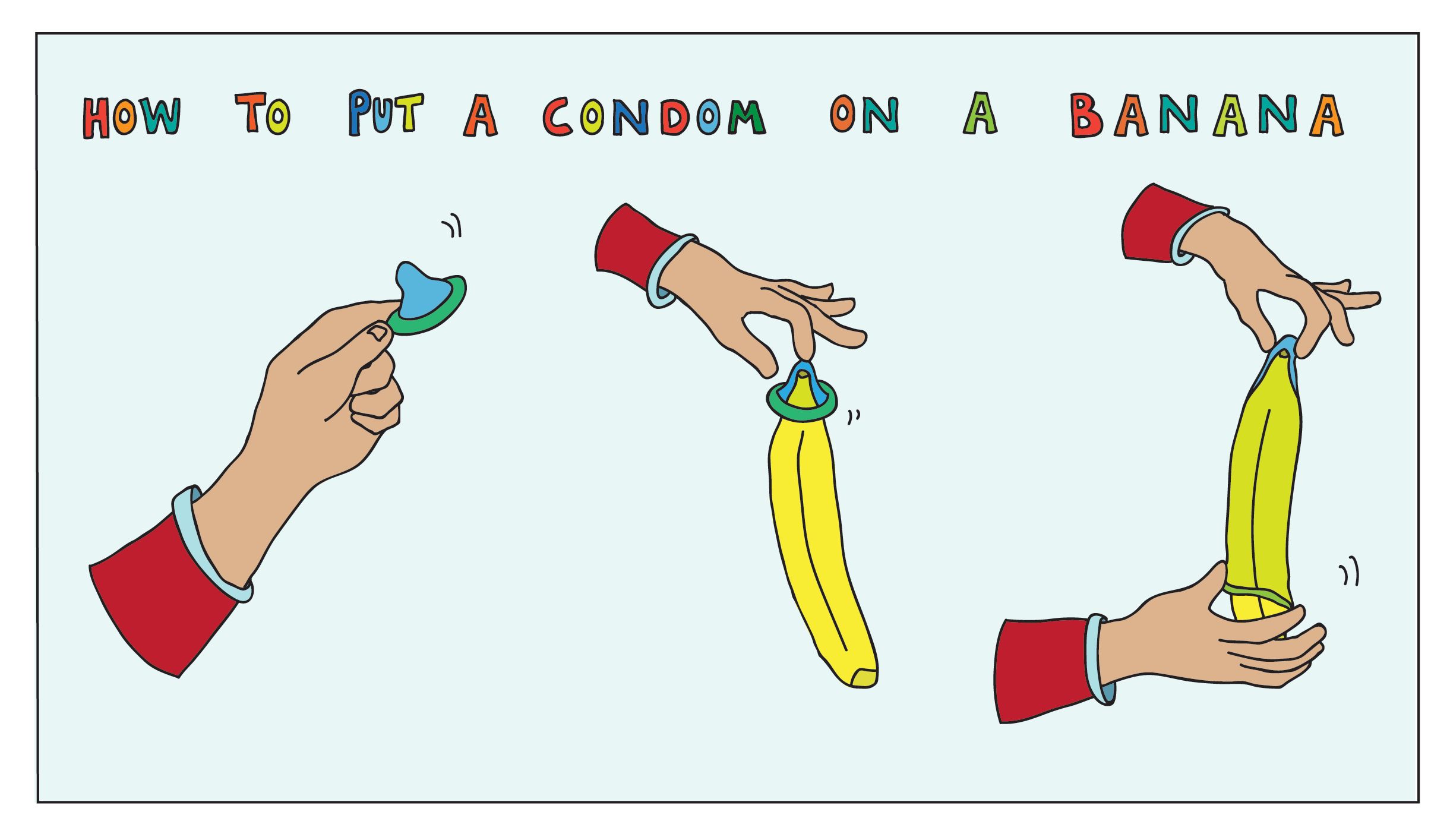 روش استفاده از کاندوم