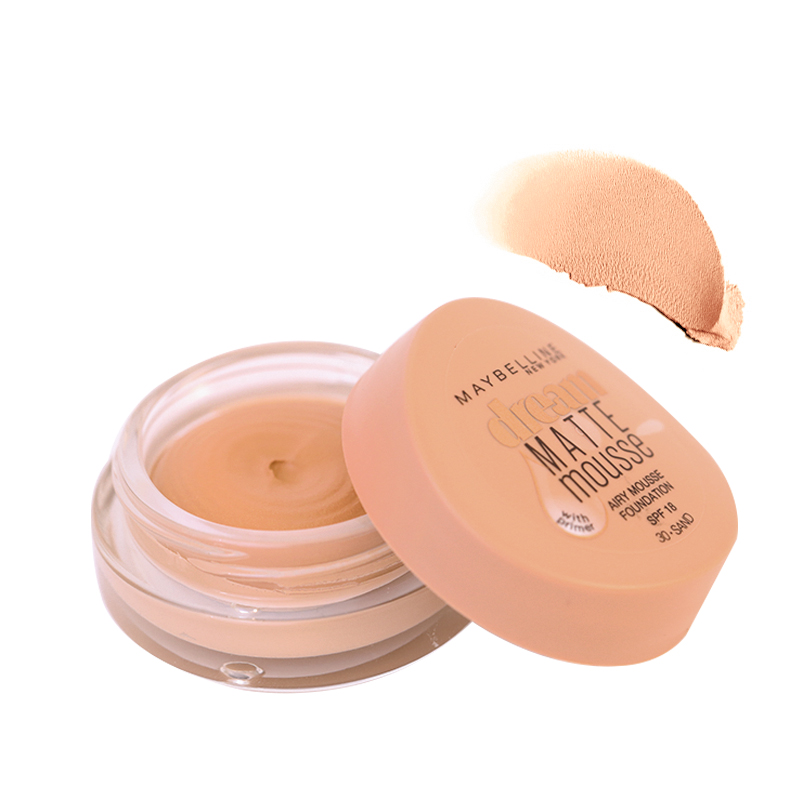 150 میل موس میبلین مدل Dream Matte Mousse با SPF15 حجم 18 میل شماره 30- گندمی