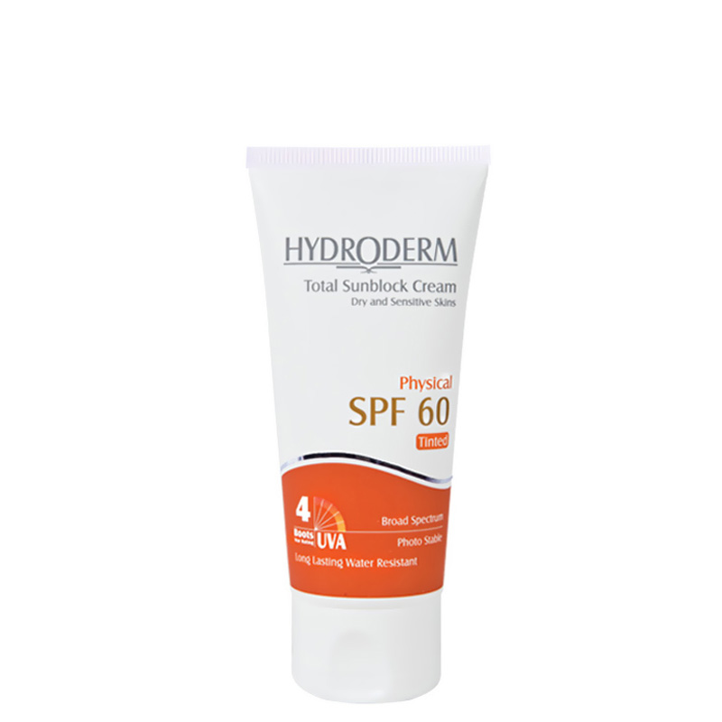کرم ضد آفتاب رنگی هیدرودرم با SPF60 حجم 50 گرم - بژ روشن کرم ضد آفتاب رنگی هیدرودرم با SPF60 حجم 50 گرم - بژ روشن