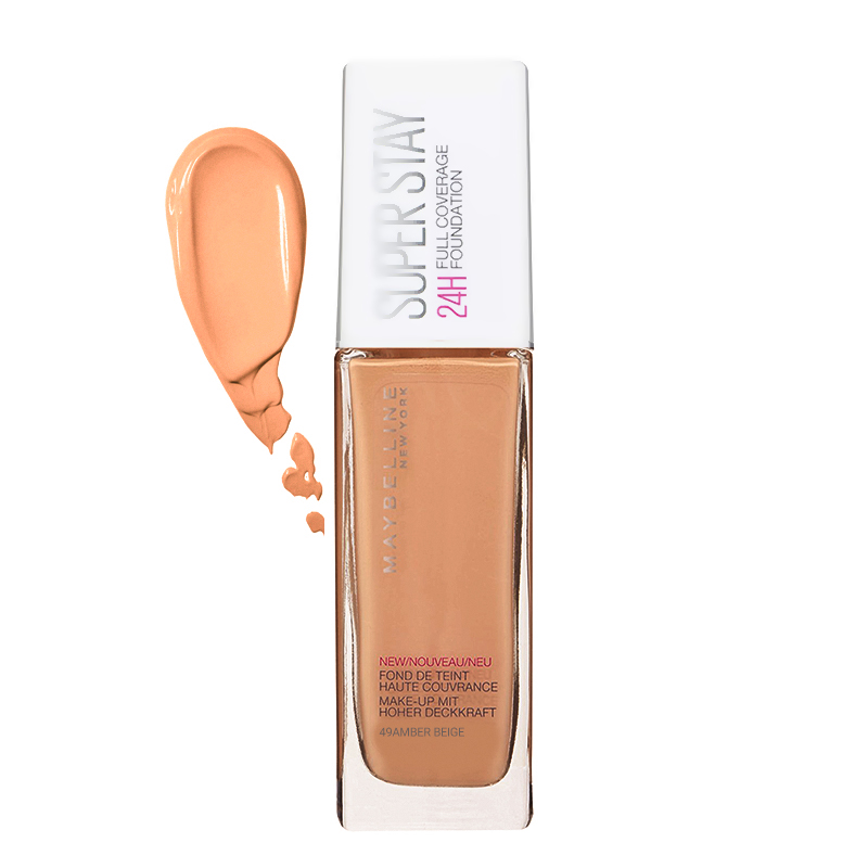 maybelline superstay foundation 49 amber beige