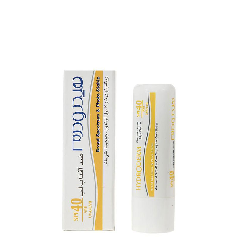 ضد آفتاب لب هیدرودرم با SPF40 وزن 4 گرم ضد آفتاب لب هیدرودرم با SPF40 وزن 4 گرم
