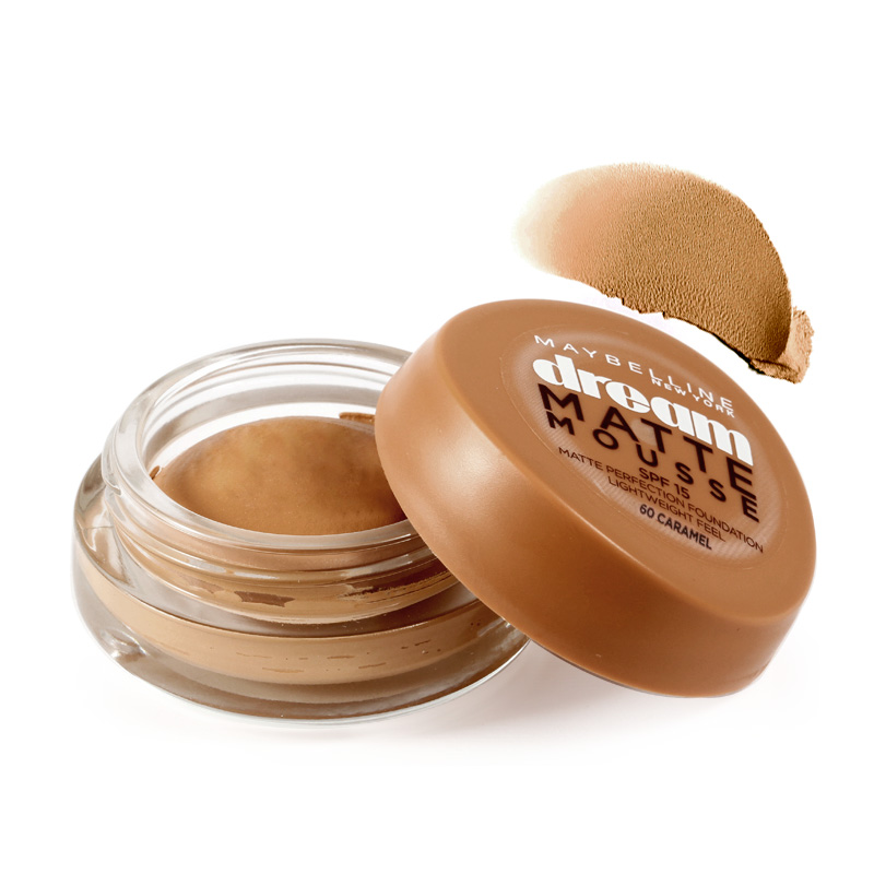 موس میبلین مدل Dream Matte Mousse با SPF15 حجم 18 میل شماره 60 - کاراملی موس میبلین مدل Dream Matte Mousse با SPF15 حجم 18 میل شماره 60 - کاراملی