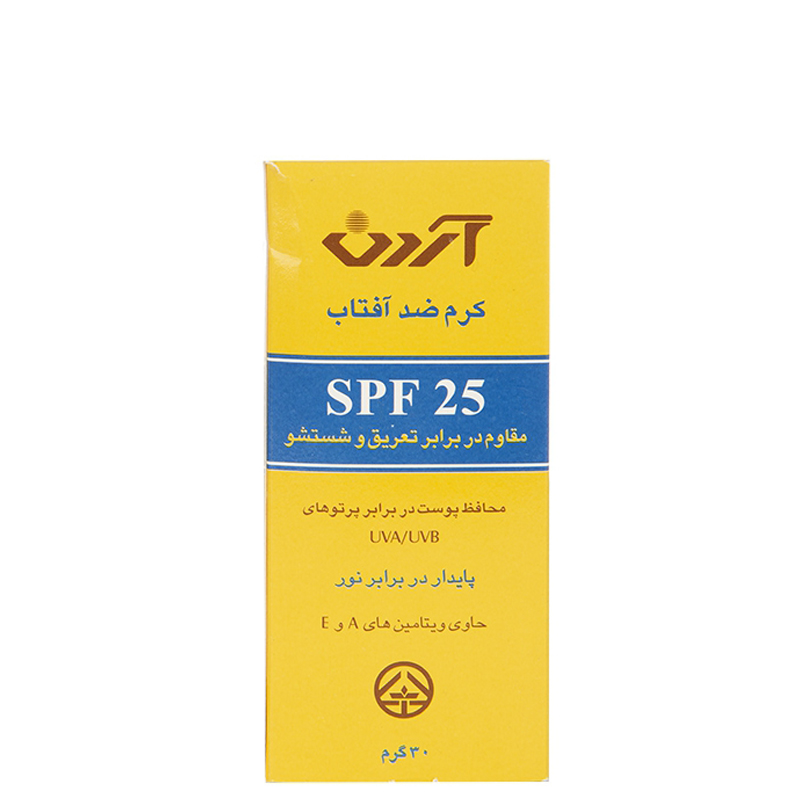 کرم ضد آفتاب ضد آب آردن با SPF 25 حجم 50 میل کرم ضد آفتاب ضد آب آردن با SPF 25 حجم 50 میل