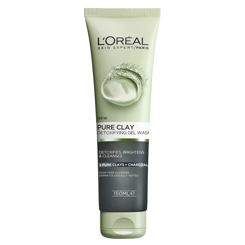 150 میل ژل شستشوی خاک رس سم زدا و روشن کننده پوست صورت لورال پاریس مدل Pure Clay حجم 150 میل