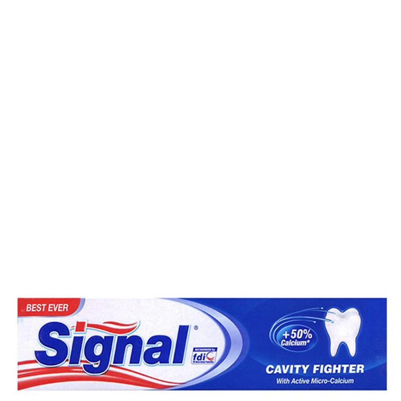 خمیر دندان ضد پوسیدگی سیگنال مدل Cavity Fighter با رایحه نعناع حجم 50 میل
