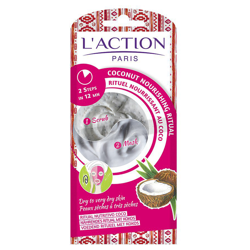 150 میل ماسک و اسکراب تغذیه کننده پوست لکسیون وزن 7 گرم + 8 گرم