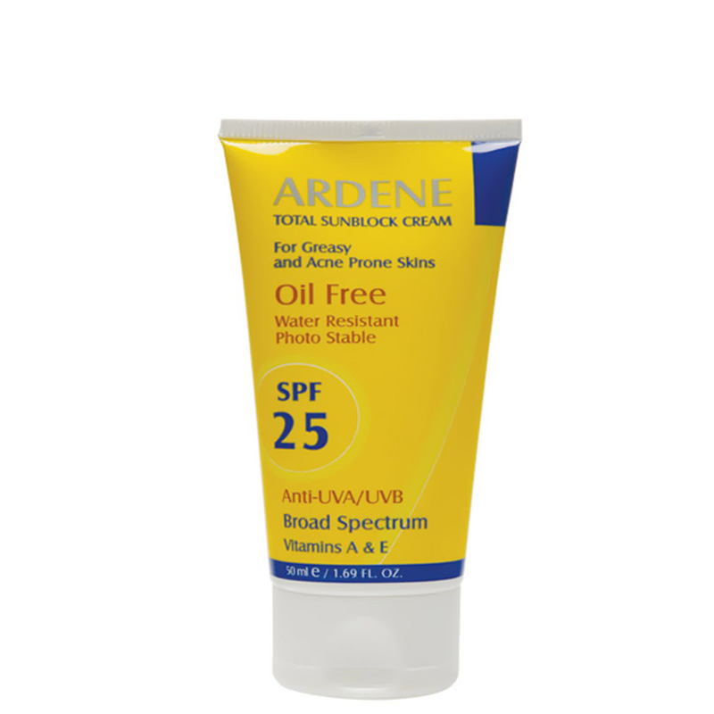 کرم ضد آفتاب فاقد چربی ضد آب آردن با SPF 25 حجم 50 میل کرم ضد آفتاب فاقد چربی ضد آب آردن با SPF 25 حجم 50 میل