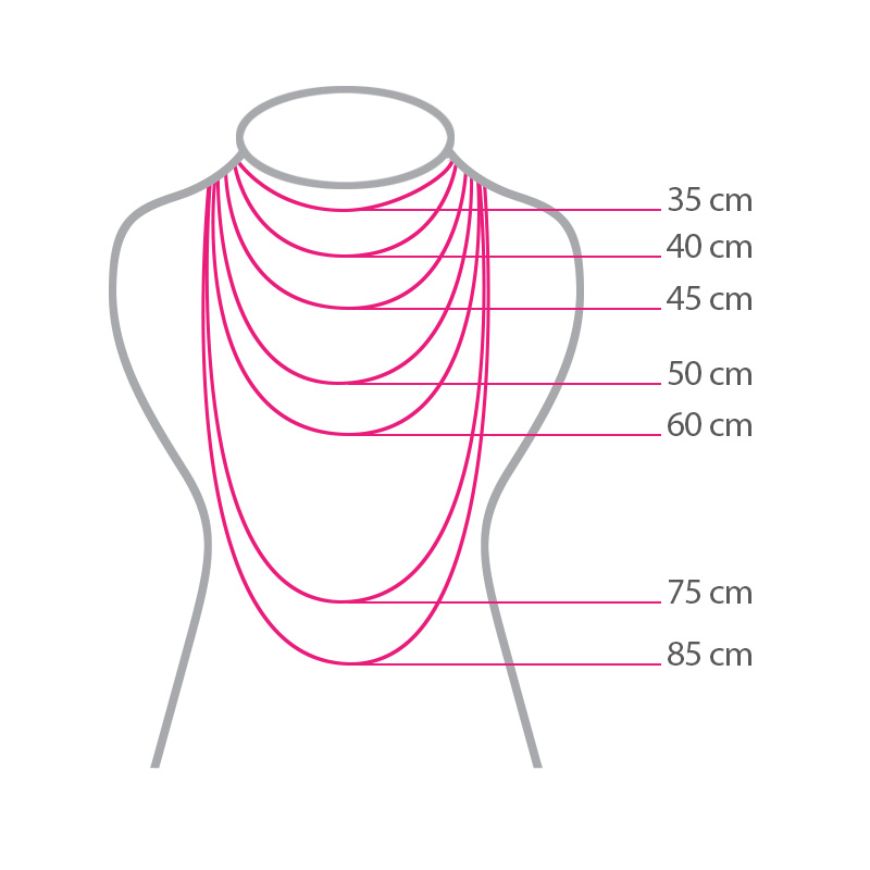 گردنبند ادوریتا مدل Trenza Rosa گردنبند ادوریتا مدل Trenza Rosa
