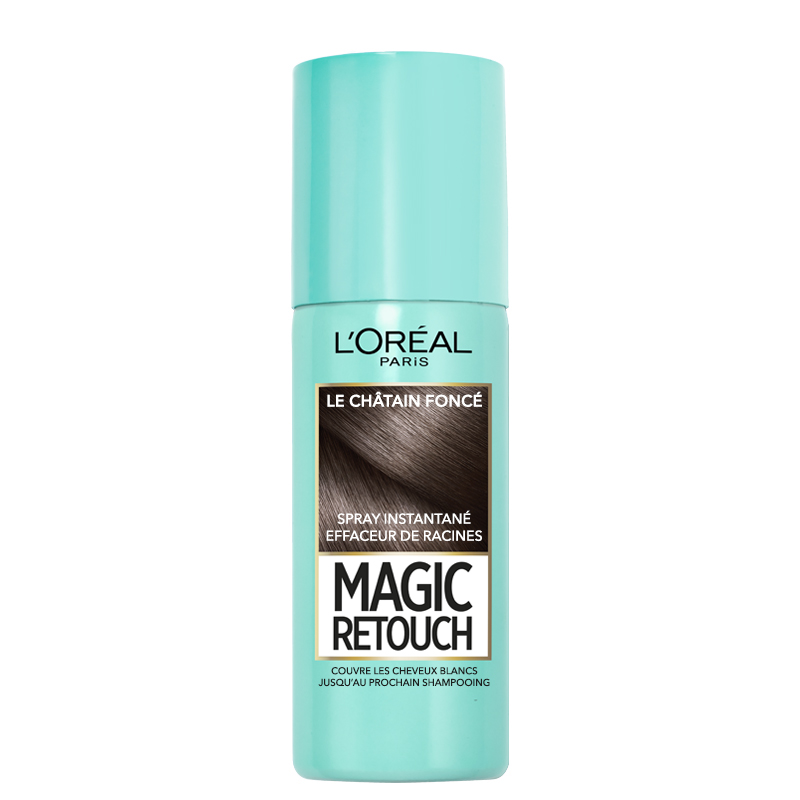 150 میل اسپری کانسیلر ریشه مو لورال مدل Magic Retouch حجم 75 میل شماره 2 - قهوه ای تیره