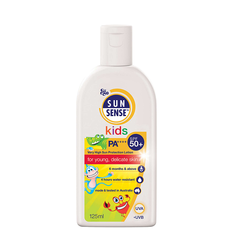 150 میل لوسیون ضد آفتاب کودک سان سنس با +SPF50 حجم 125 میل