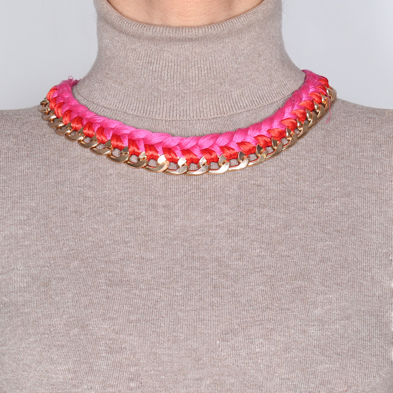 گردنبند ادوریتا مدل Trenza Rosa گردنبند ادوریتا مدل Trenza Rosa