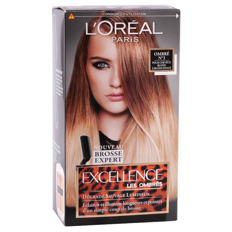 کیت رنگ موی هایلایت لورال پاریس مدل Excellence شماره 03 کیت رنگ موی هایلایت لورال پاریس مدل Excellence شماره 03