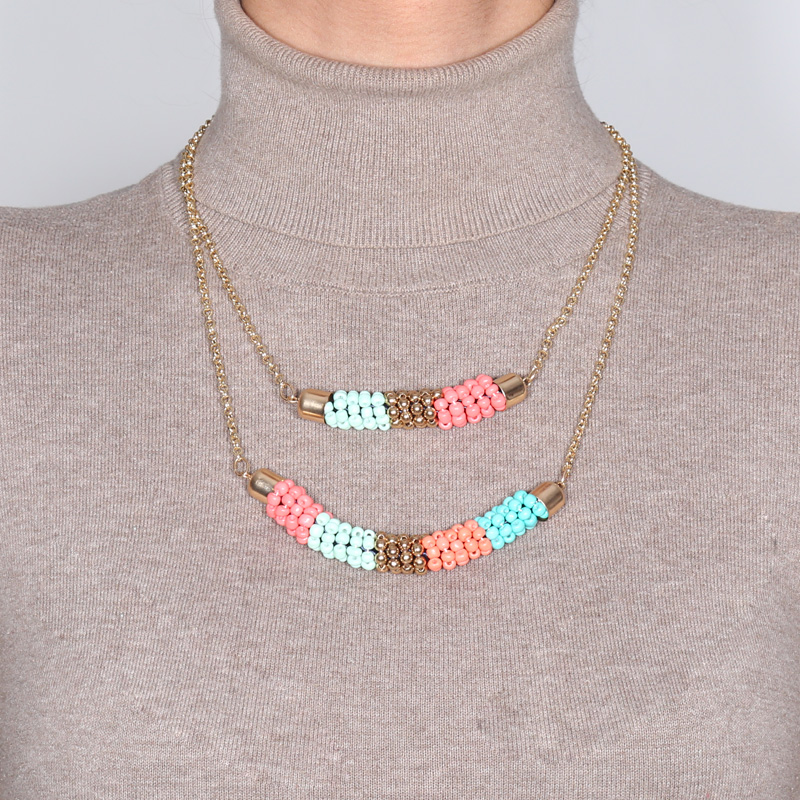 گردنبند ادوریتا مدل Collar de doble capa گردنبند ادوریتا مدل Collar de doble capa
