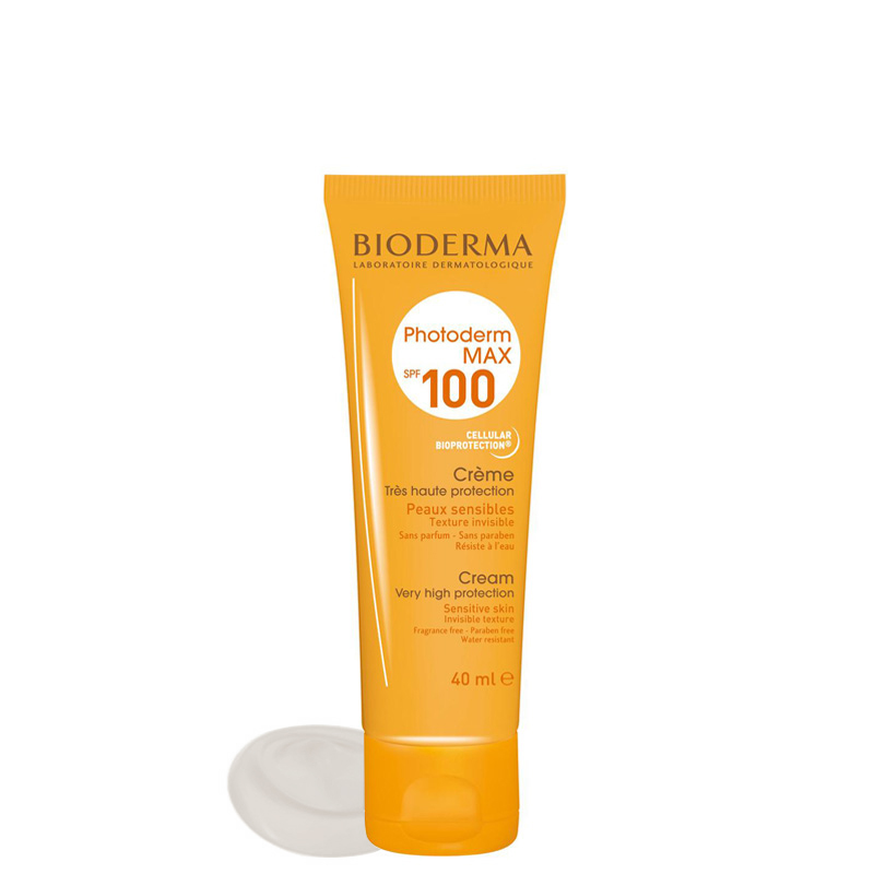 کرم ضد آفتاب بایودرما مدل Photoderm Max با SPF100 حجم 40 میل - بی رنگ کرم ضد آفتاب بایودرما مدل Photoderm Max با SPF100 حجم 40 میل - بی رنگ