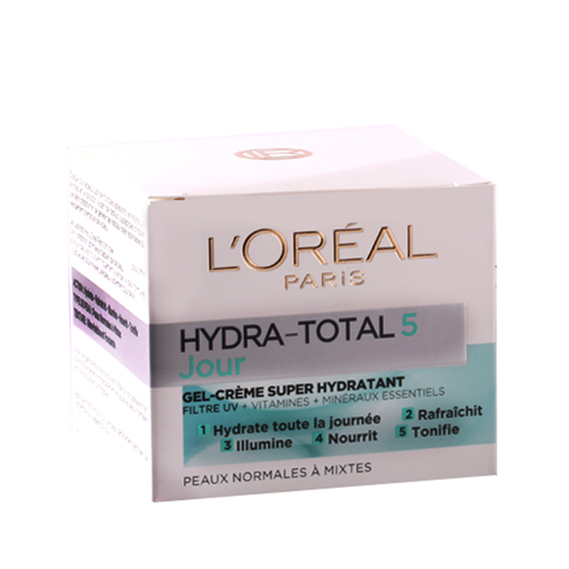 کرم مرطوب کننده روز لورال پاریس مدل Hydra Total 5 مناسب پوست نرمال و مختلط حجم 50 میل کرم مرطوب کننده روز لورال پاریس مدل Hydra Total 5 مناسب پوست نرمال و مختلط حجم 50 میل