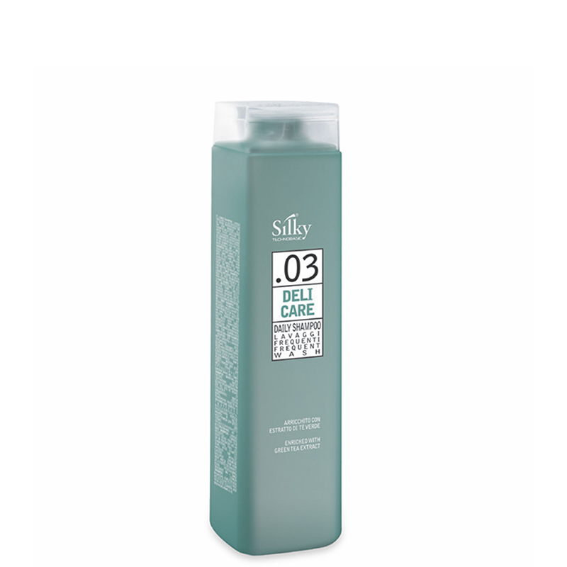 150 میل شامپو روزانه سیلکی مدل Deli Care حاوی عصاره چای سبز حجم 250 میل