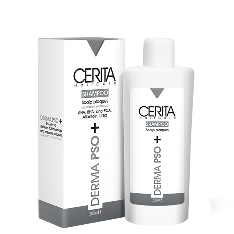 150 میل شامپو کنترل کننده پوسته سر سریتا مدل Derma PSO حجم 200 میل