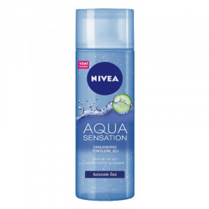 ژل شستشوی صورت نیوآ مدل Aqua Sensation حاوی عصاره خیار مناسب پوست معمولی و مختلط حجم 200 میل
