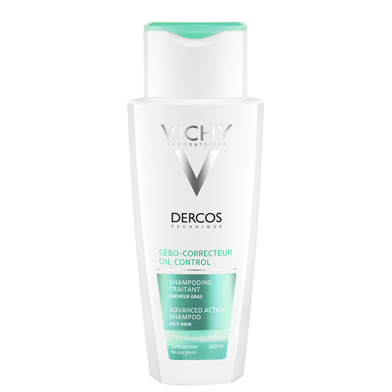 150 میل شامپو تنظیم کننده چربی سر ویشی مدل Dercos حجم 200 میل